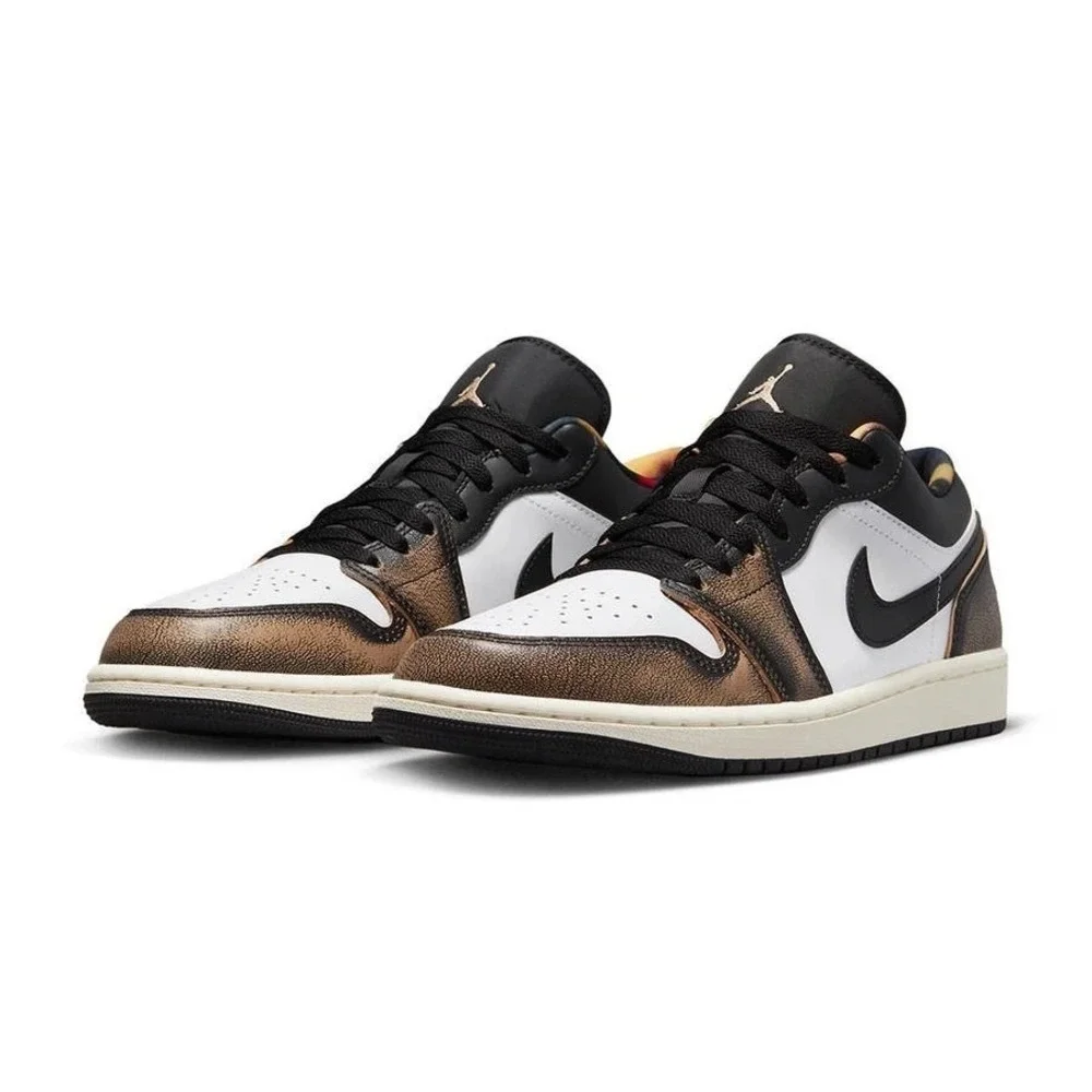 Mens Size 8 -Jordan 1 Low SE Shoes Black/White Onyx/Sail DQ8422-001 - NEW
